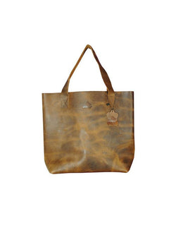 Brown Vintage Tote Bag - Roslyn - Stoneageleather