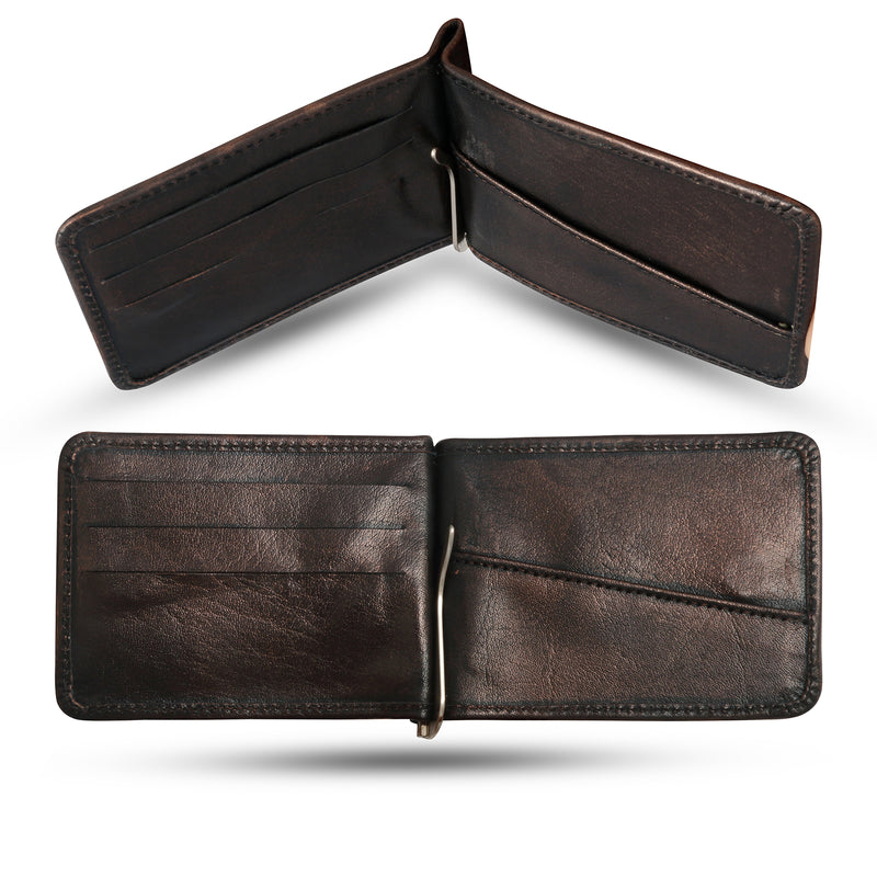 Slim Money Clip Wallet - Sable