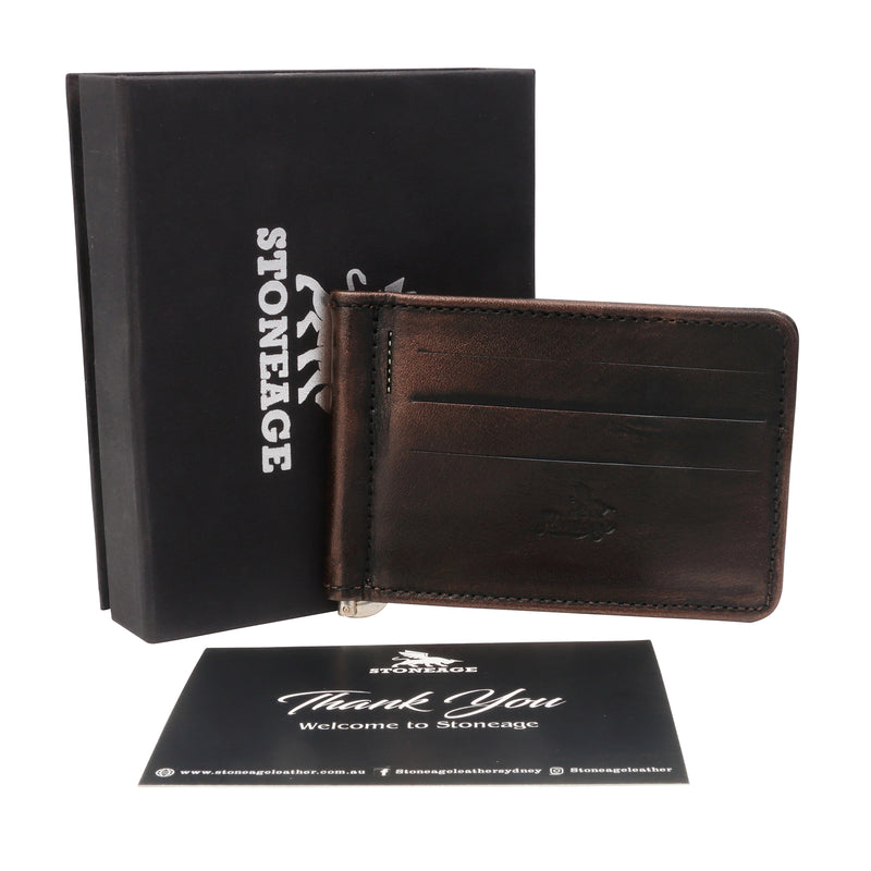 Slim Money Clip Wallet - Sable