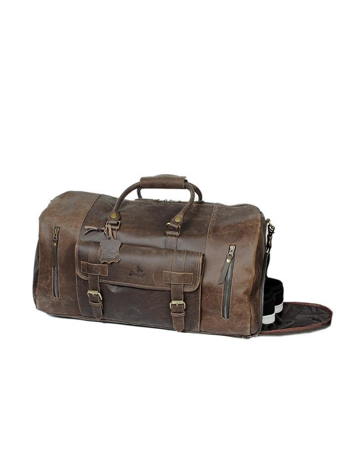 Leather Weekender Bag - Parkes - Stoneageleather