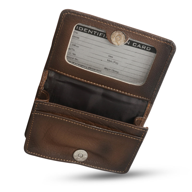 Unisex Leather Wallet - Umber